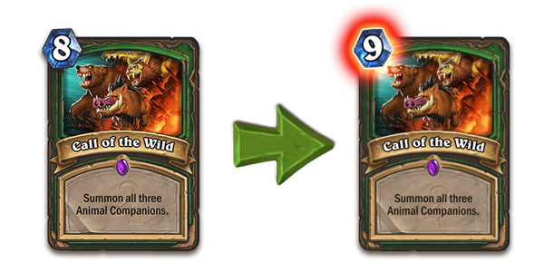 Call of the Wild (from 8 mana to 9 mana)